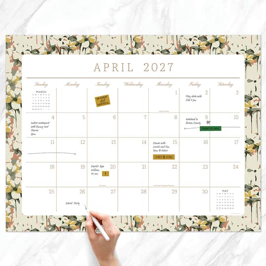2027 Artisan Legacy Large Desk Pad Monthly Blotter Calendar